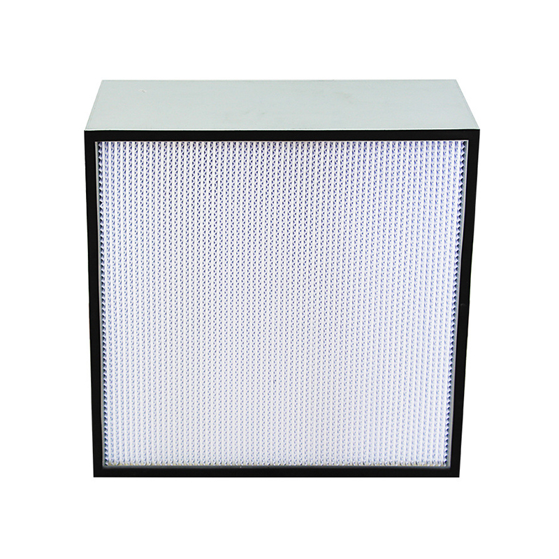 How can a high-efficiency air filter with partition achieve the optimal balance between resistance and efficiency?